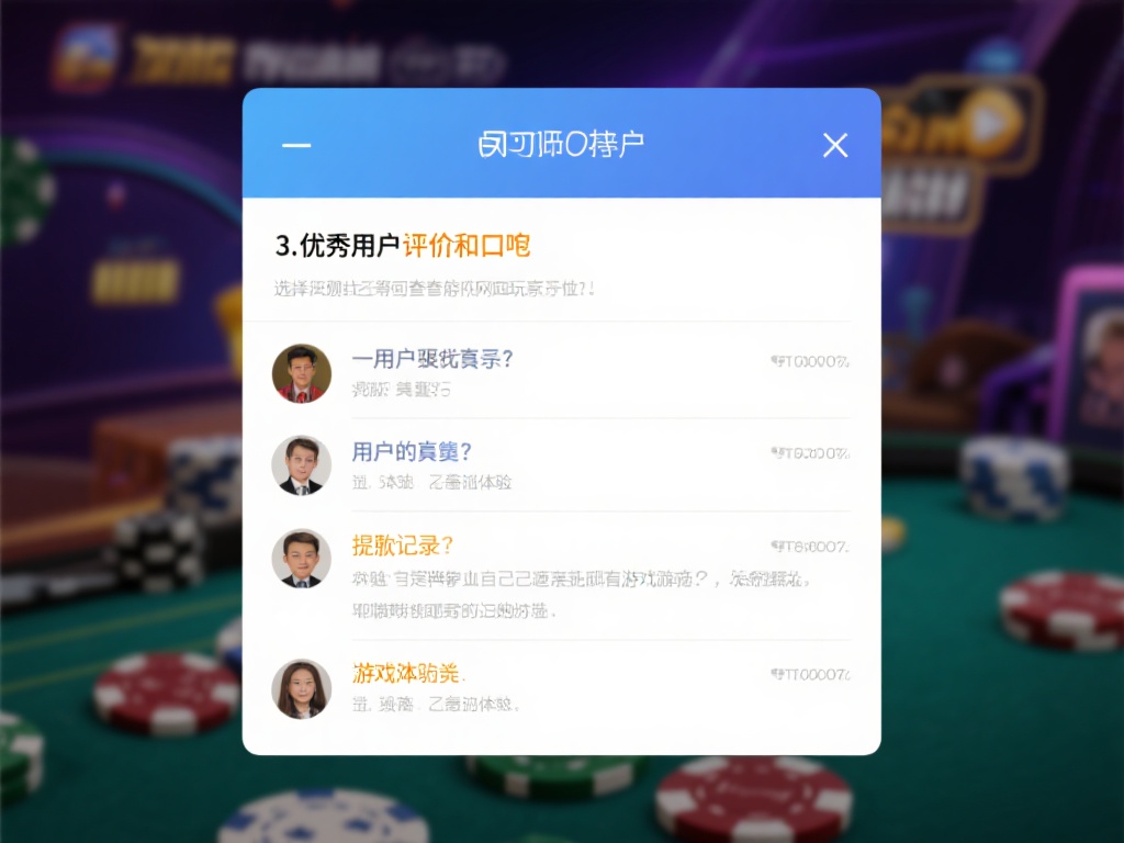 3.优秀的用户评价与口碑
在选择时，可以查阅玩家