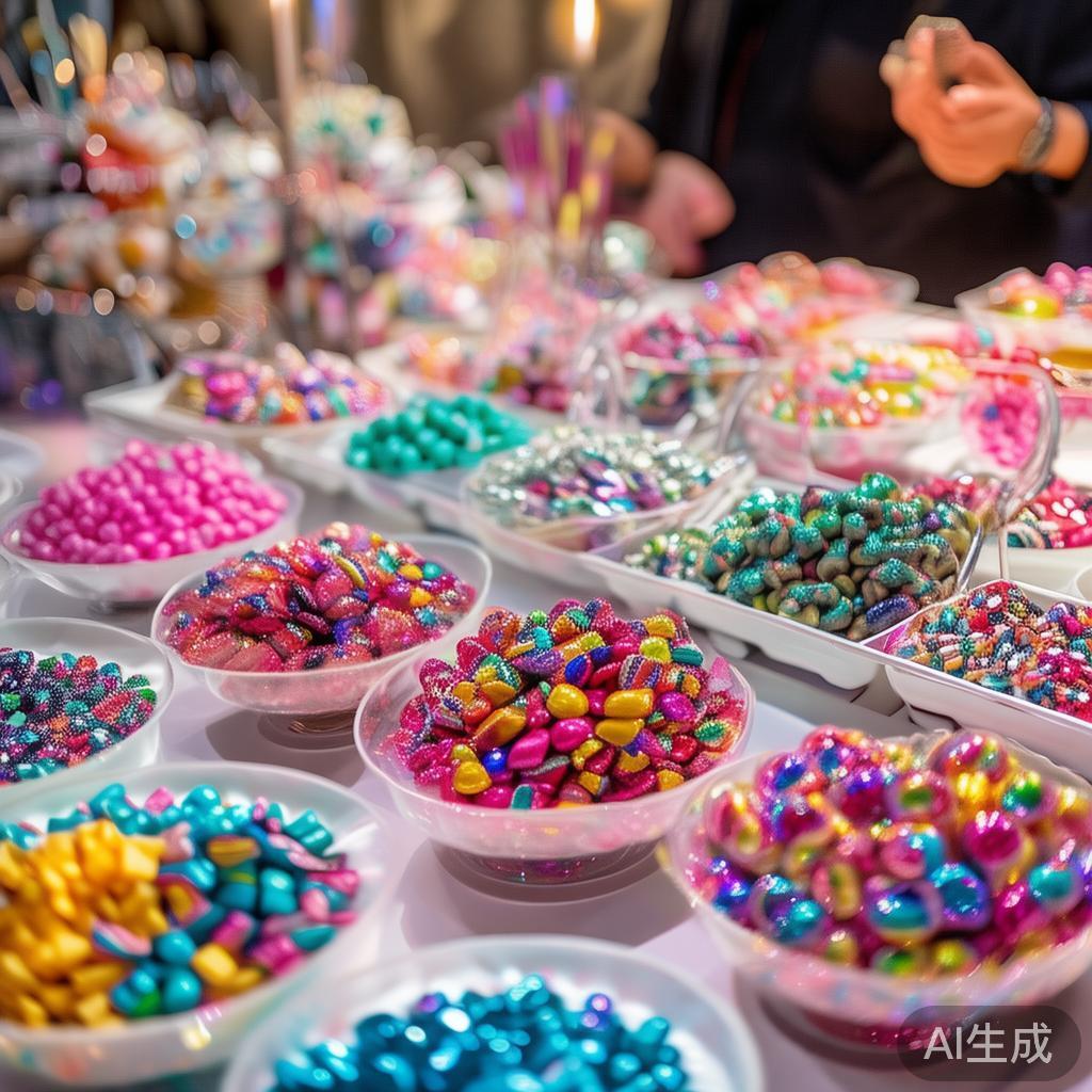 在一场糖果派对上，精心准备的糖果种类越丰富，参与者