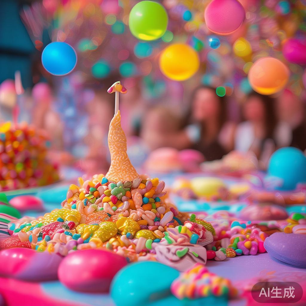 在欢快的节日气氛中，糖果派对总是能带来无限的甜蜜与