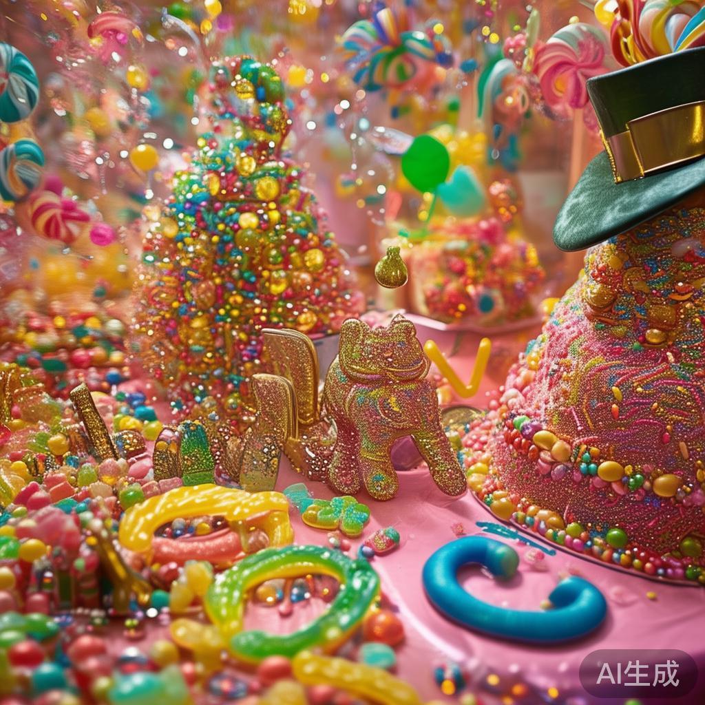 “甜蜜幸运糖果派对盛宴”的主题，强调的是用丰富多彩