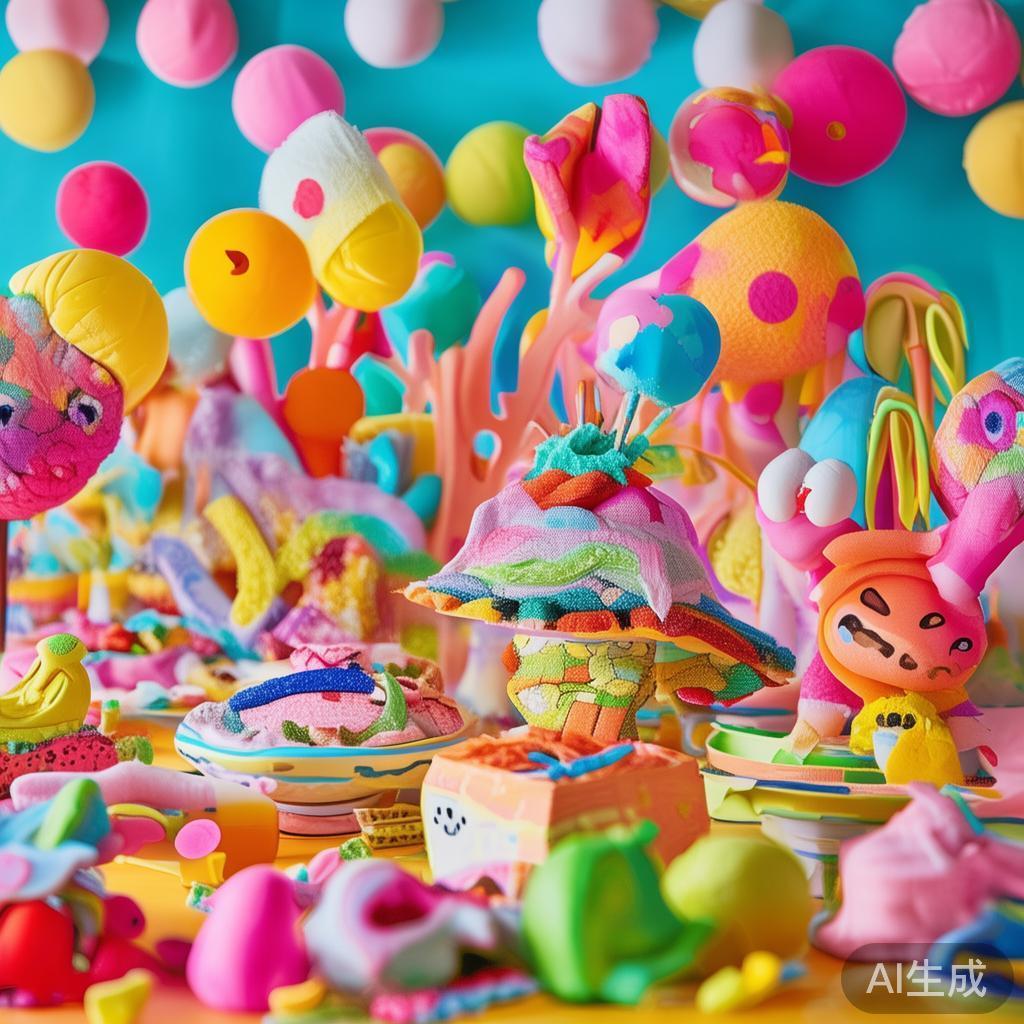 欢乐缤纷纸巾糖果派对庆典精彩纷呈大放送 这个主题巧妙地融合了童趣与创意,强调通过丰富的色彩