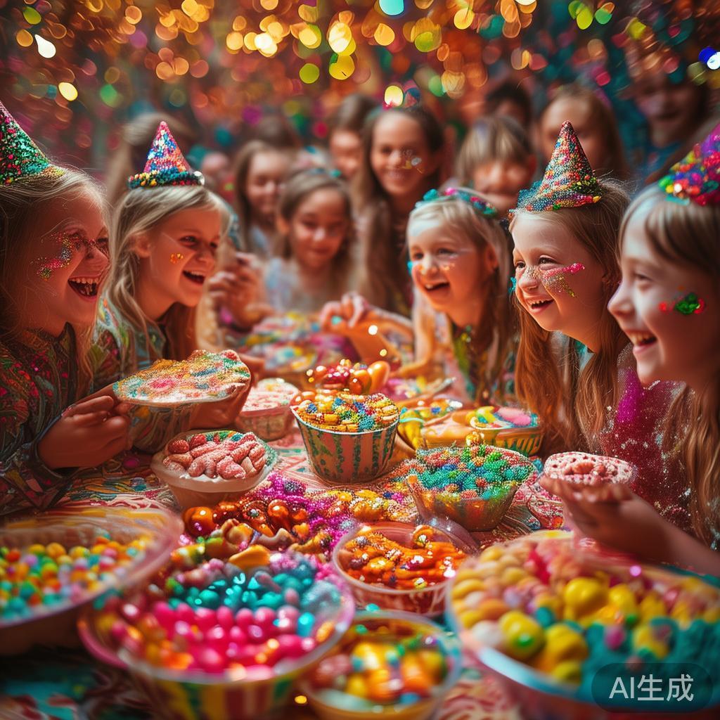 甜蜜快乐的含糖果派对精彩瞬间大合集，甜美回忆难忘体验